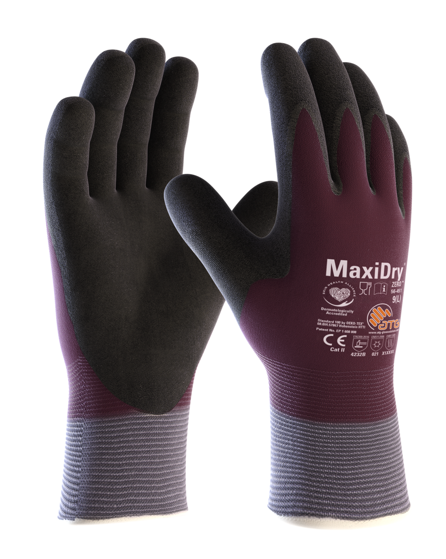 MaxiDry Zero HT утепленные перчатки с нитриловым покрытием CE 11 разм.
