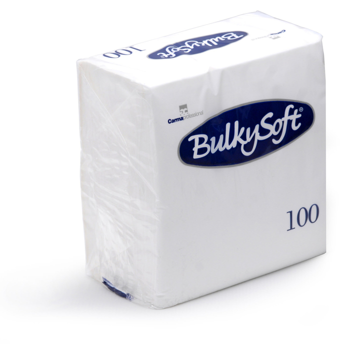 Bulkysoft papīra salvetes 33/2/100, baltas
