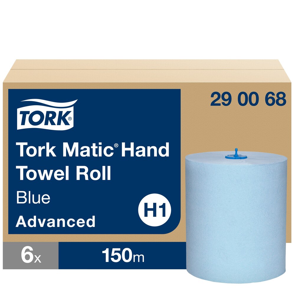 Tork Matic Advanced двухслойные бумажные полотенца синие 150м, H1