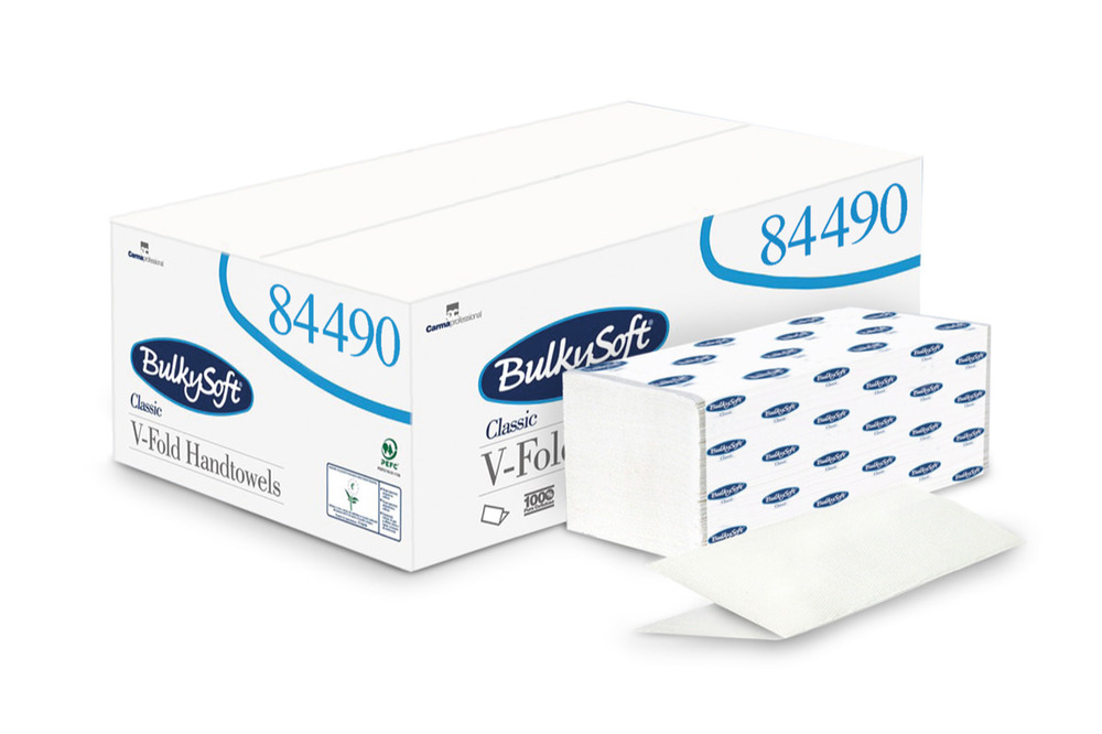 Bulkysoft Classic roku dvieļi V-loc.  2 kārtas 200 salv. 21x24cm 