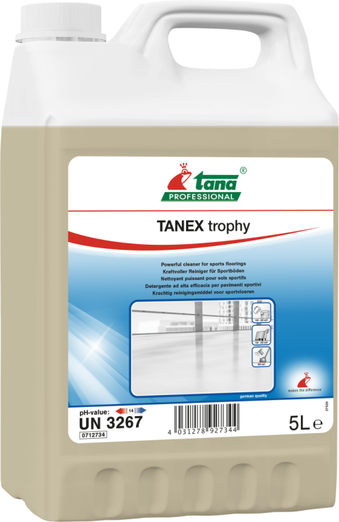 Tanex Trophy spēcīgs tīrīšanas līdzeklis sporta telpu grīdām 5L