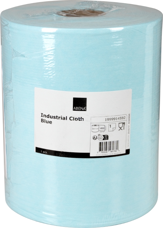 Abena industriālā tīrīšanas drāna 152m, perforēta 30,5x 38 cm, 400 loksnes, 1 kārta, zila