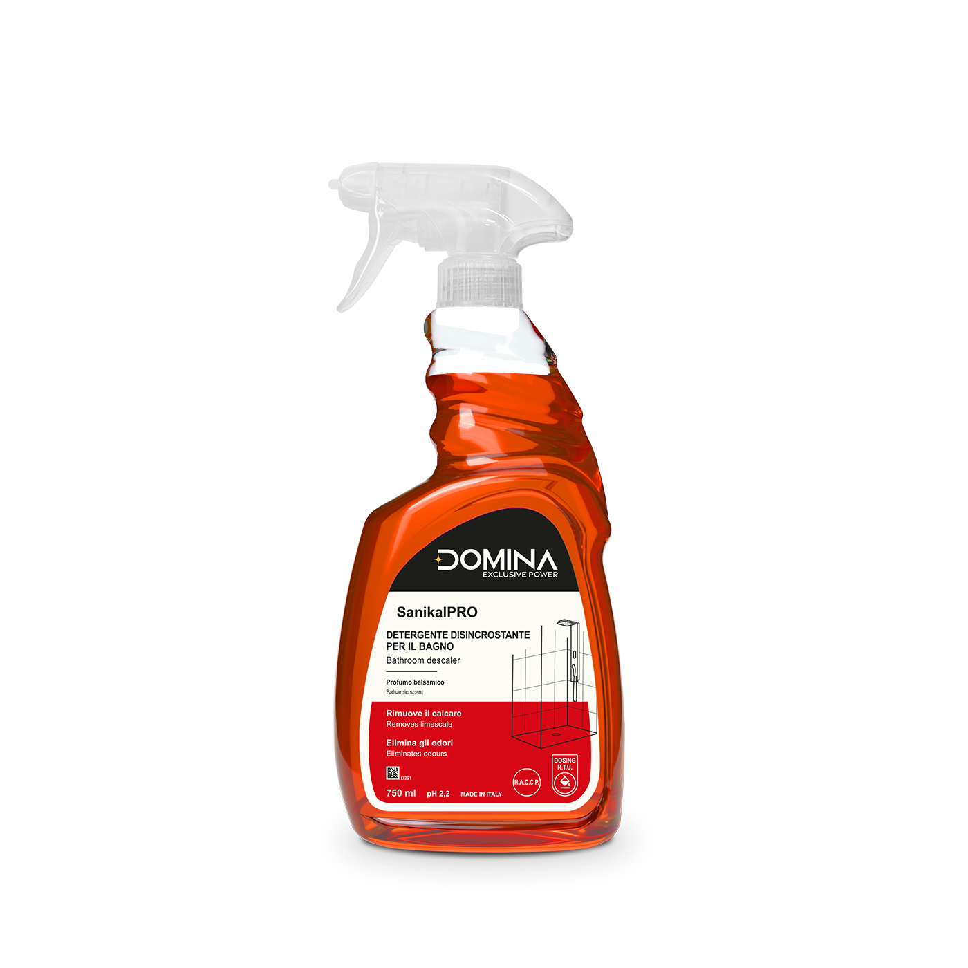 DOMINA SanikalPRO kaļķakmens noņemšanas līdzeklis 750ml