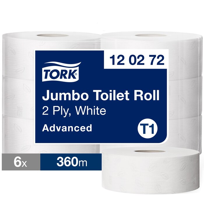 Tork Advanced Maxi Jumbo tualetes papīrs 360m T1, 2-slāņu, perforēts