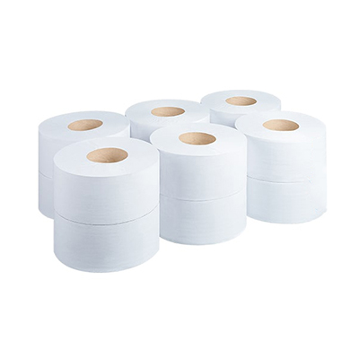 Premium Mini Jumbo tualetes papīrs 150m 2 kārtas, balts, 600 loksnes