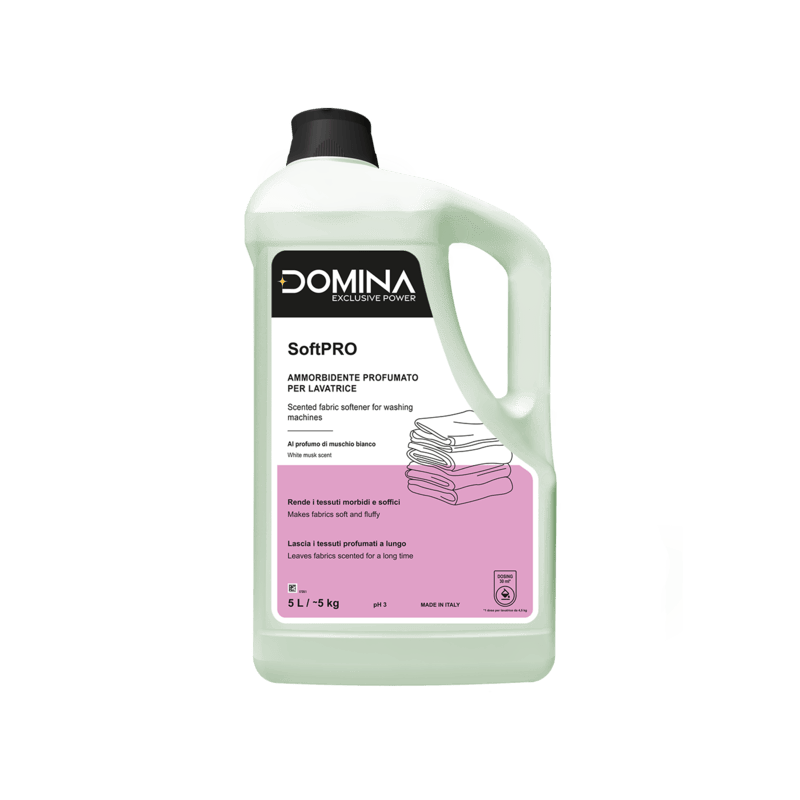 DOMINA SOFTPRO veļas mīkstinātājs, baltais muskuss, 5L