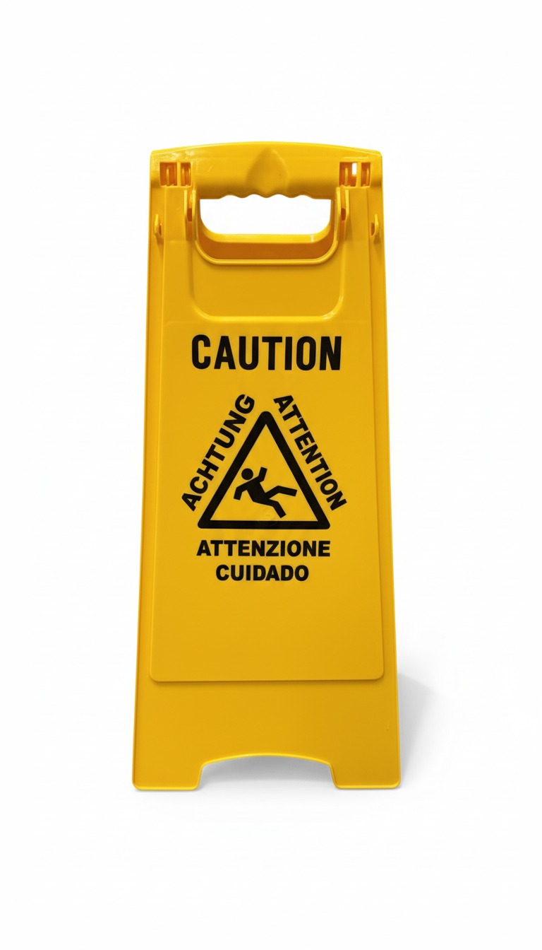 Euromop предупреждающий знак, напольный, желтый