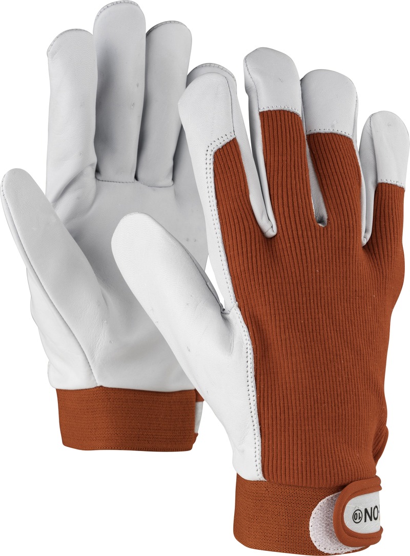 OX-ON Worker Basic velcro кожаные рабочие перчатки CE размер 10
